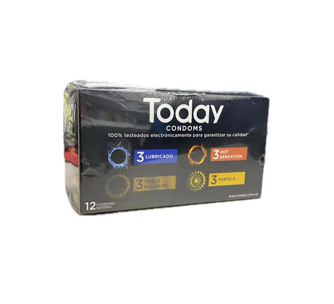 PRESERVATIVO TODAY CAJA X 12 UNDS SURTIDOS 