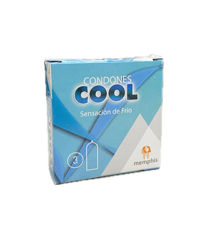 CONDONES COOL SENSACION DE FRIO CAJA X 3 UNDS 