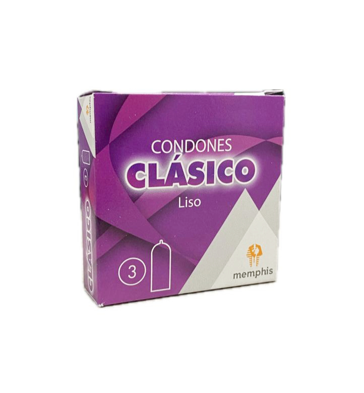 CONDONES CLASICO LISO CAJA X 3 UNDS 