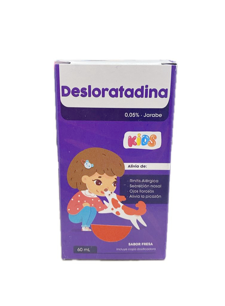 DESLORATADINA KIDS 0.5 MG JARABE FRASCO X 60 ML MEMPHIS 