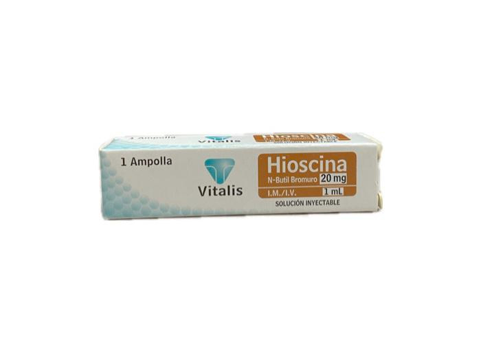 HIOSCINA 20MG/1ML CAJA X 1 AMPOLLA VITALIS 
