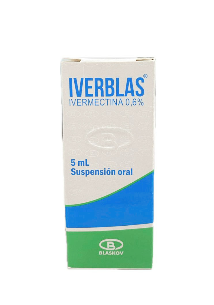 IVERMECTINA (IVERBLAS) 0,6% SUSPENSION ORAL FRASCO X 5 ML