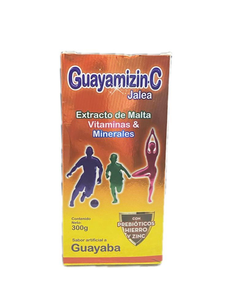 GUAYAMIZIN-C JALEA SABOR A GUAYABA FRASCO X 300 GR