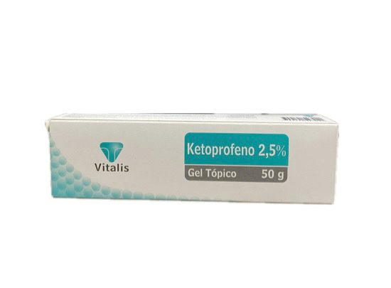 KETOPROFENO 2,5% GEL TOPICO TUBO X 50 GR VITALIS 