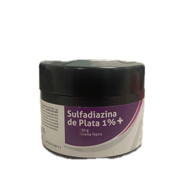 SULFADIAZINA DE PLATA 1% CREMA POTE X 30 GR MEMPHIS 