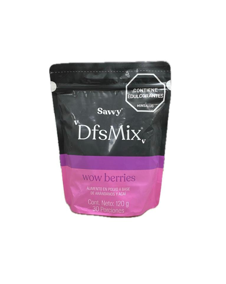DFSMIX WOW BERRIES ARANDANOS Y ACAI DOYPACK X 120 G SAVVY