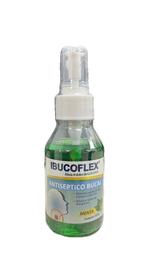 IBUCOFLEX ANTISEPTICO BUCAL SABOR MENTA FRASCO X 120 ML