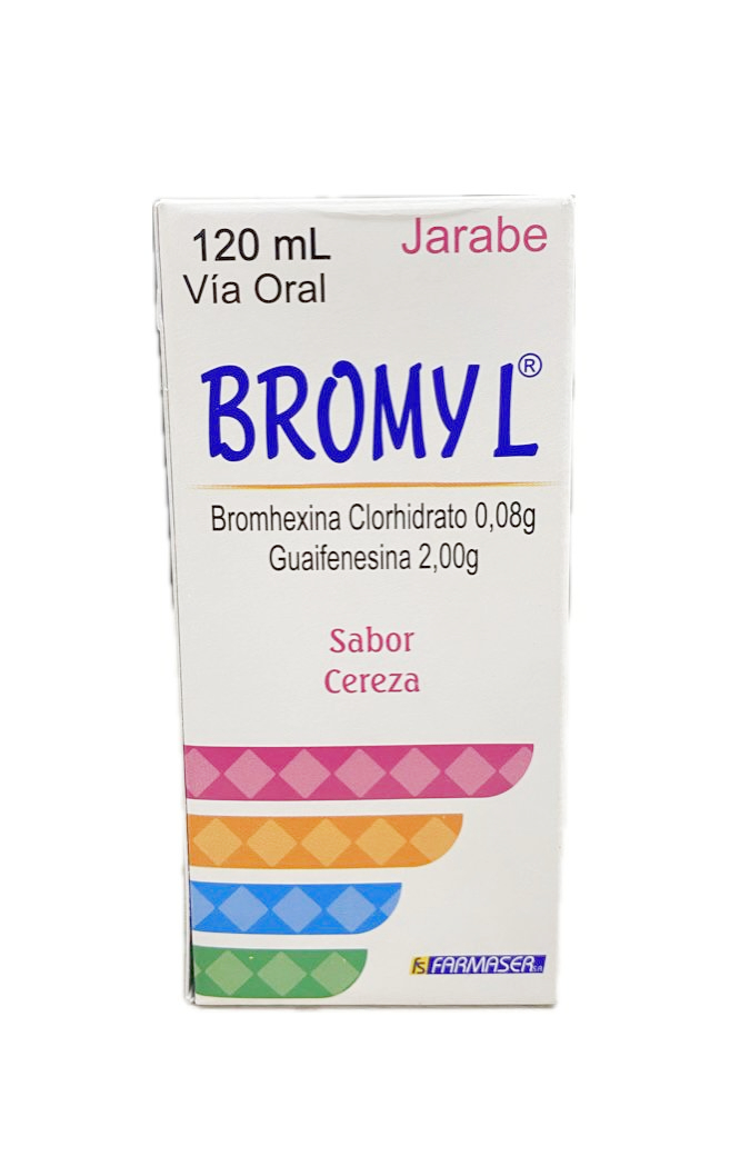 BROMYL JARABE SABOR CEREZA FRASCO X 120 ML 