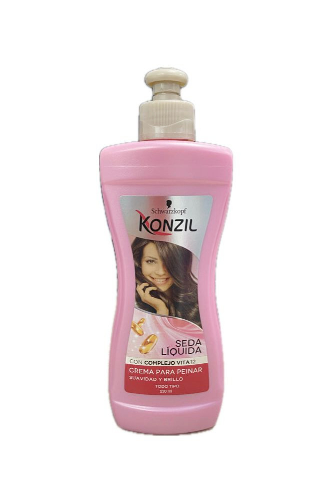 CREMA PARA PEINAR KONZIL SUAVIDAD Y BRILLO FRASCO X 230 ML 
