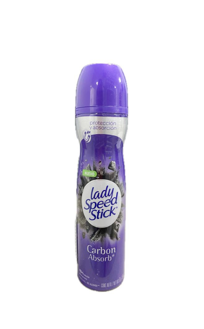 DESODORANTE LADY SPEED STICK CARBON AEROSOL FRASCO X 150 ML