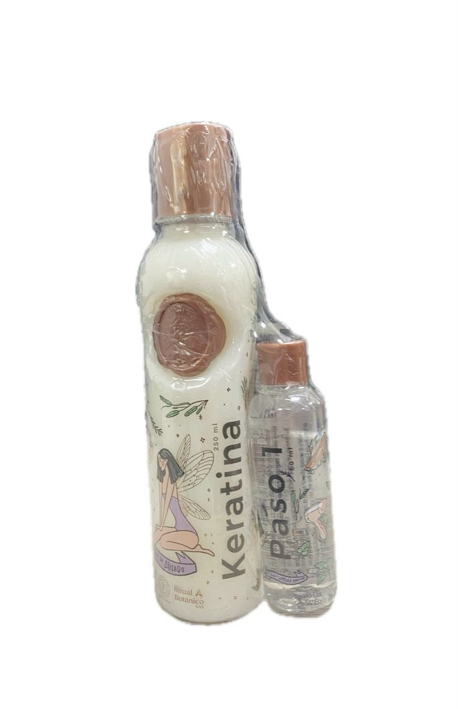 KERATINA RITUAL BOTANICO FRASXO X 250 ML + PASO 1 FRASCO X 60 ML 