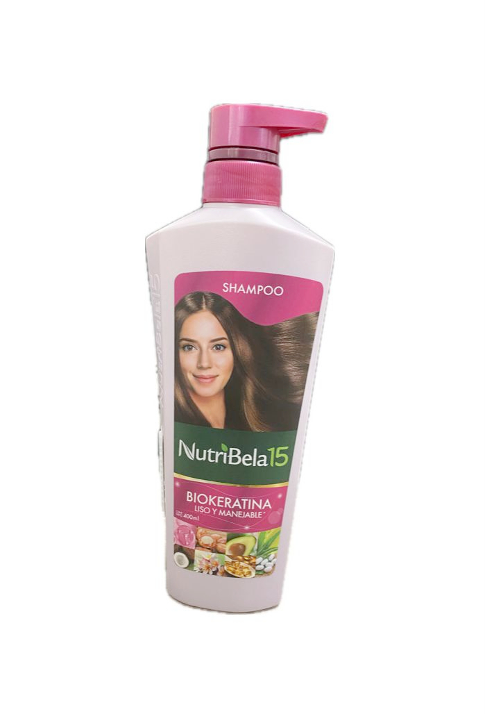 SHAMPOO NUTRIBELA 15 BIOKERATINA FRASCO X 400 ML 