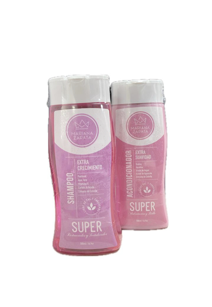 KIT SHAMPOO + ACONDICIONADOR MARIANA ZAPATA POTES X 500 ML C/U