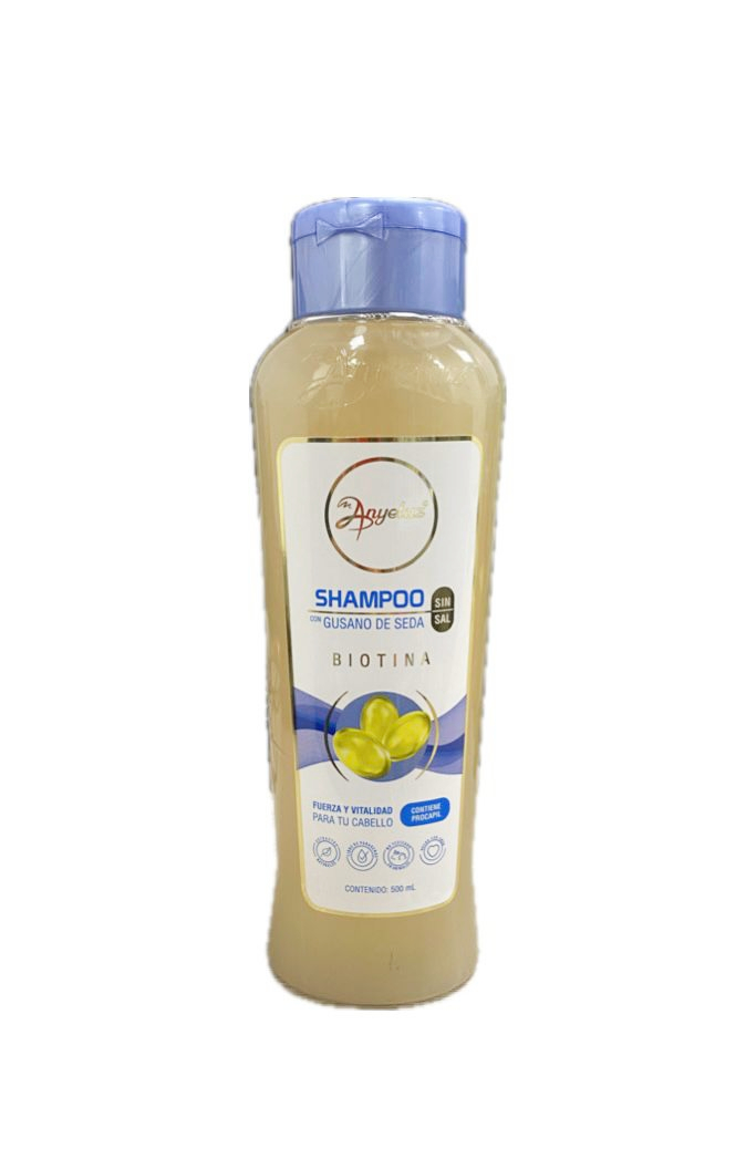 SHAMPOO ANYELUZ GUSANO DE SEDA FRASCO X 500 ML 