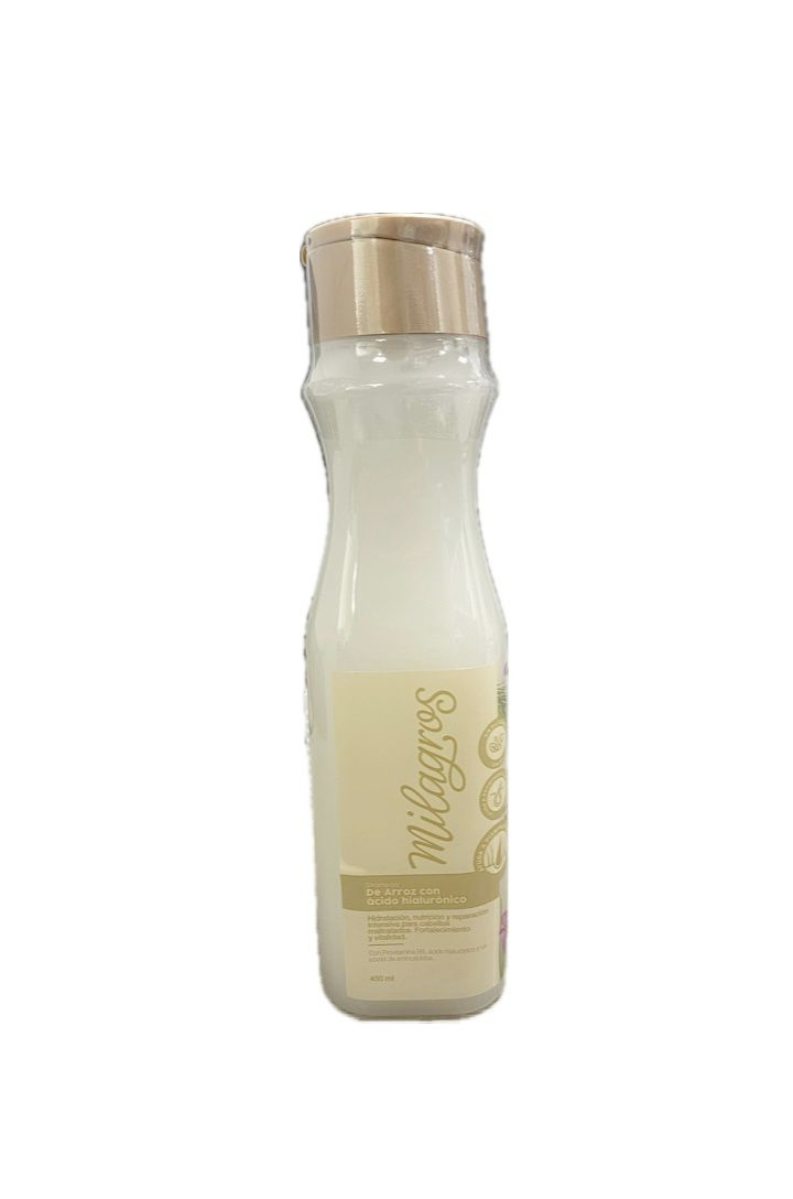 SHAMPOO MILAGROS DE ARROZ CON ACIDO HIALURONICO FRASCO X 450 ML