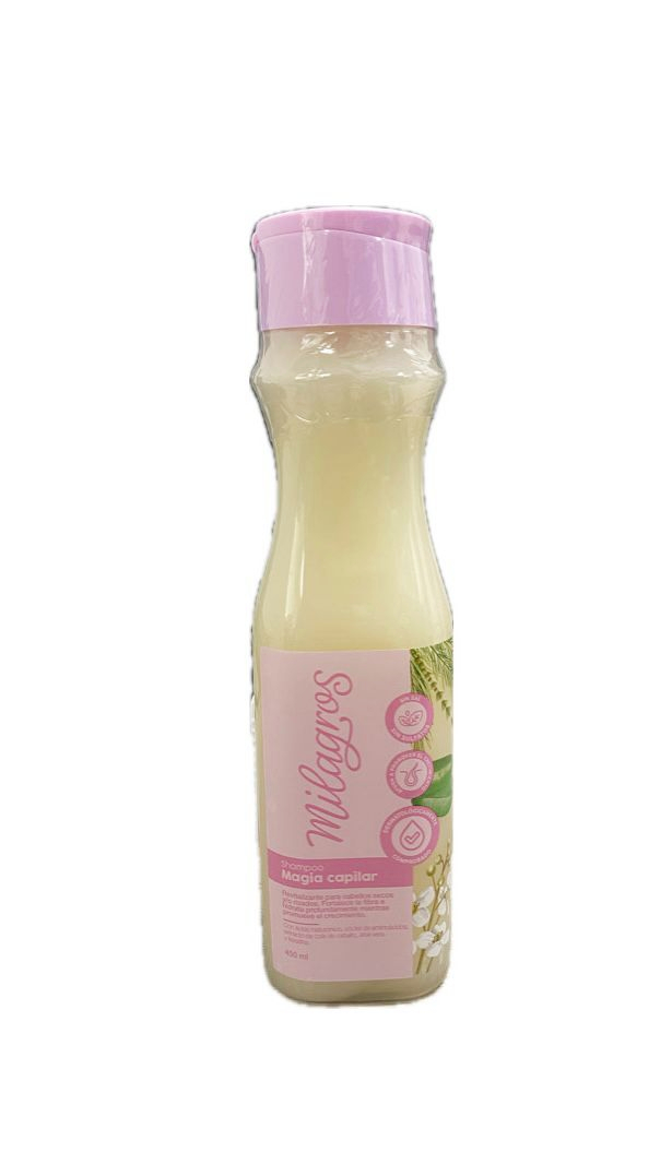 SHAMPOO MILAGROS MAGIA CAPILAR FRASCO X 450 ML