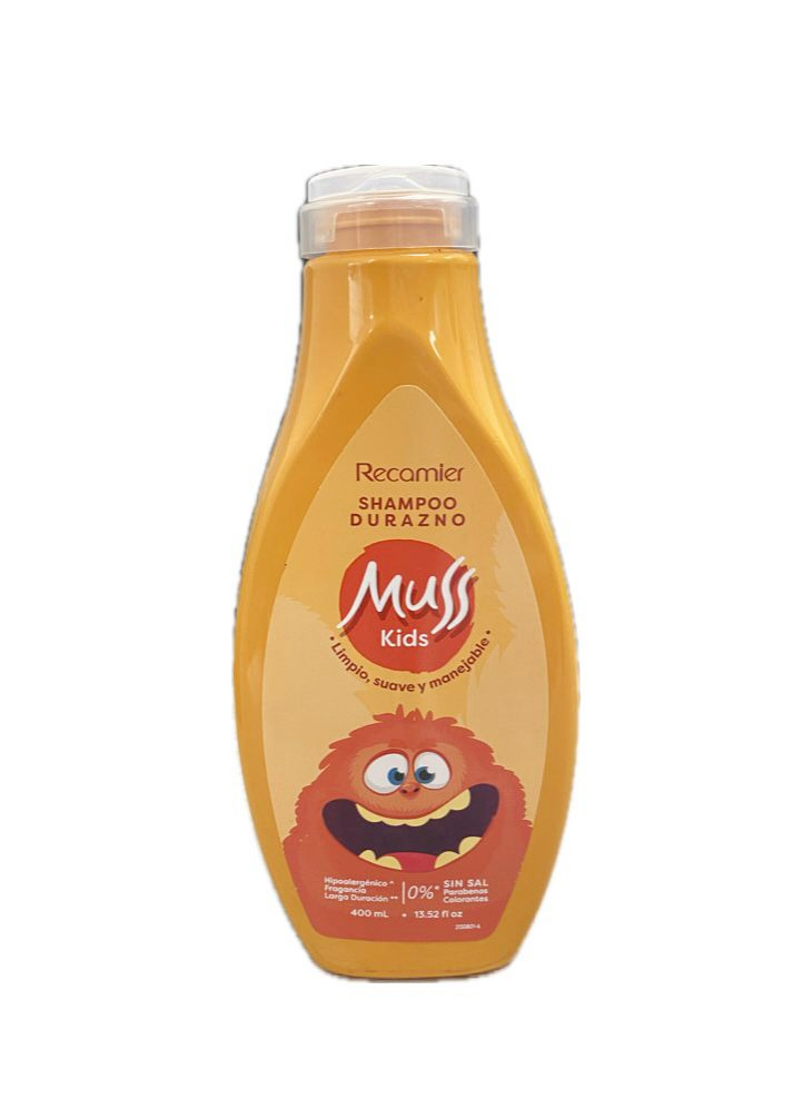 SHAMPOO MUSS KIDS DURAZNO FRASCO X 400 ML 