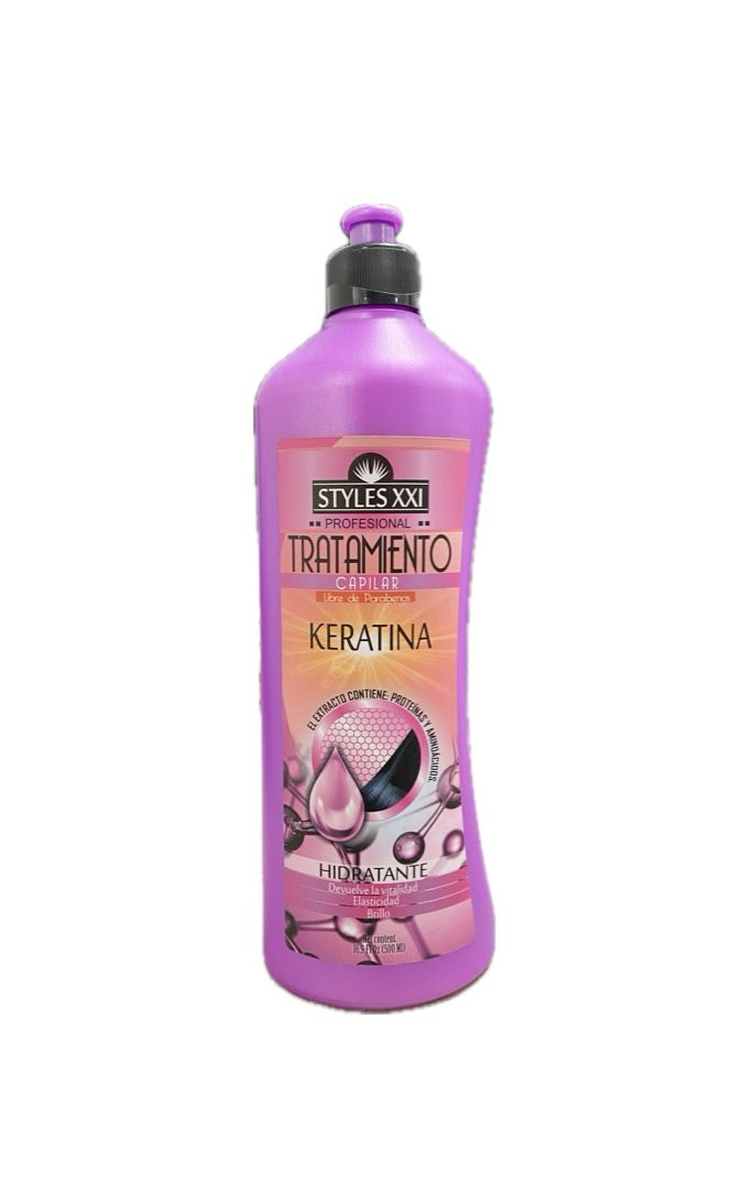 TRATAMIENTO STYLES XXI KERATINA FRASCO X 500 ML 