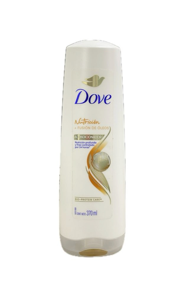 ACONDICIONADOR DOVE NUTRICION + FUSION DE OLEOS FRASCO X  370 ML 