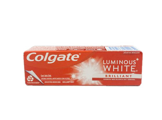 CREMA DENTAL COLGATE LUMINOUS WHITE BRILLANT TUBO X 22 ML 