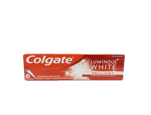 CREMA DENTAL COLGATE LUMINOUS WHITE BRILLANT TUBO X  75 ML