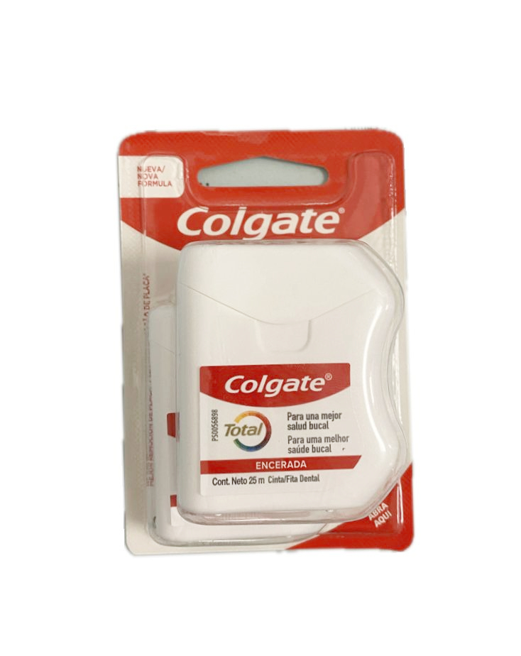 SEDA DENTAL COLGATE TOTAL X 25 MTS C/U CAJA X 2 UNDS