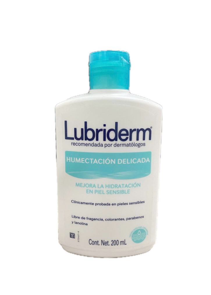 LUBRIDERM HUMECTACION DELICADA FRASCO X  200 ML