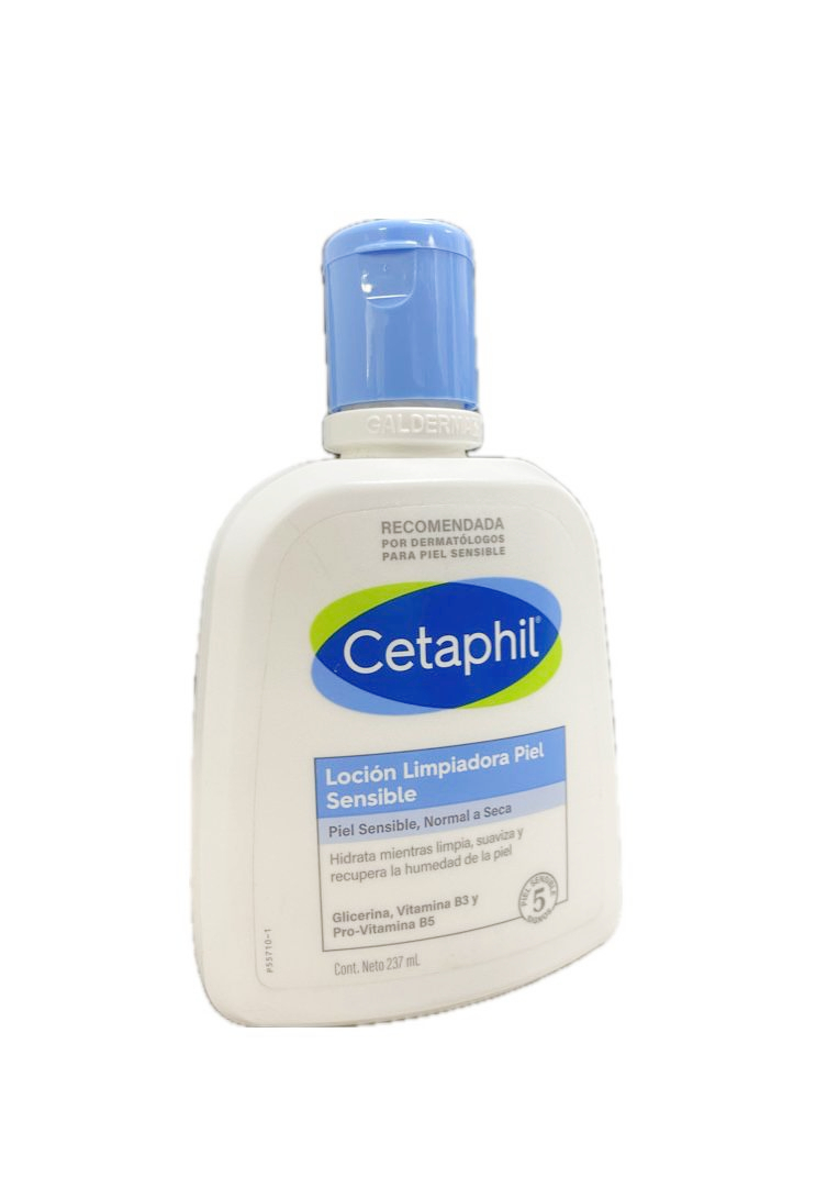CETAPHIL LOCION LIMPIADORA FACIAL PIEL SENSIBLE FRASCO X 237 ML