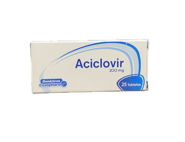 ACICLOVIR 200 MG CAJA X 25 TABLETAS COASPHARMA