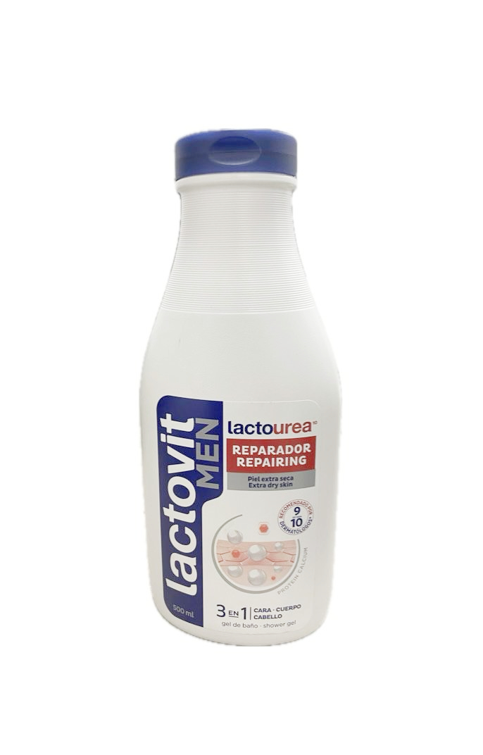 LACTOVIT MEN GEL DE BAÑO 3 EN 1 LACTOUREA FRASCO X 500 ML