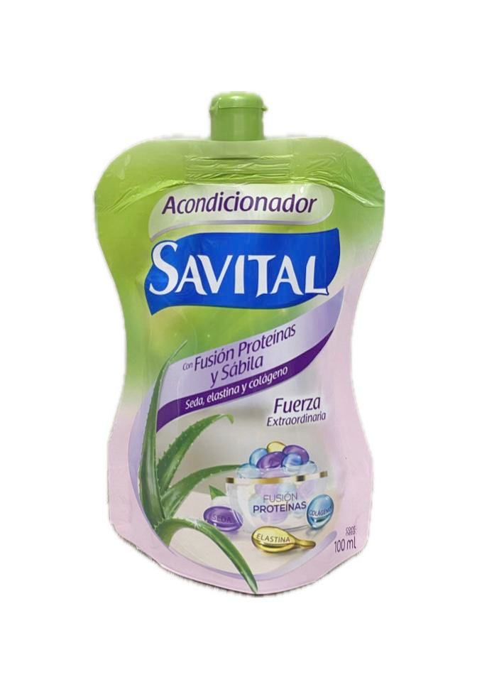 ACONDICIONADOR SAVITAL FUSION PROTEINAS Y SABILA DOYPACK X 100 ML