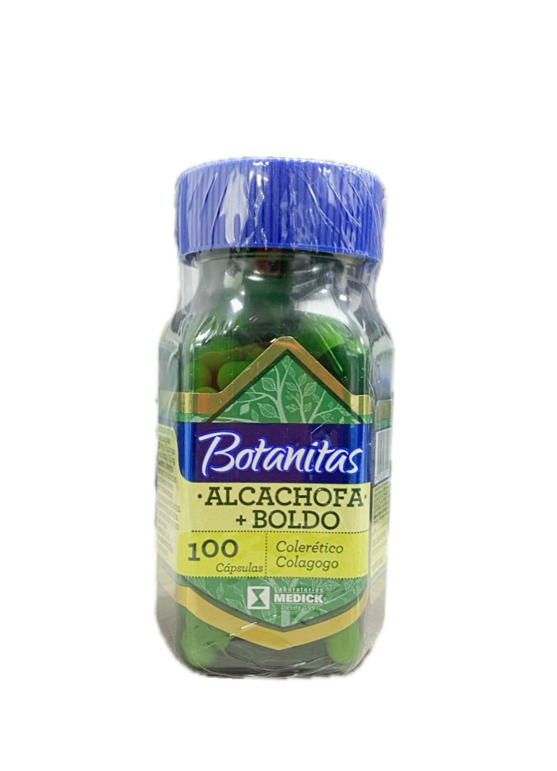 ALCACHOFA + BOLDO FRASCO X 100 CAPSULAS BOTANITAS 