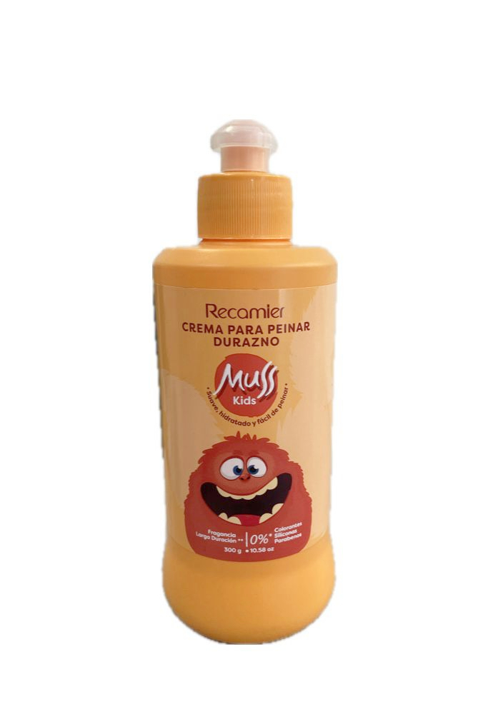 CREMA DE PEINAR MUSS KIDS DE DURAZNO POTE X 300 GR