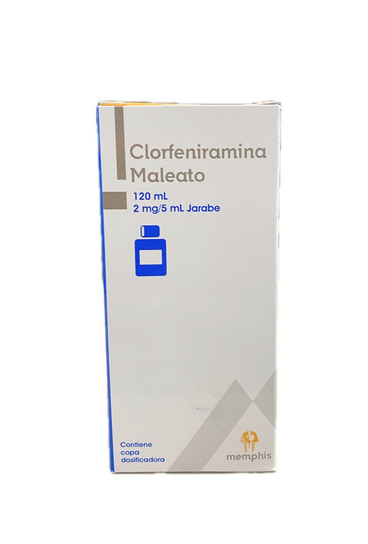 CLORFENIRAMINA JARABE 2MG/5ML FRASCO X 120 ML MEMPHIS