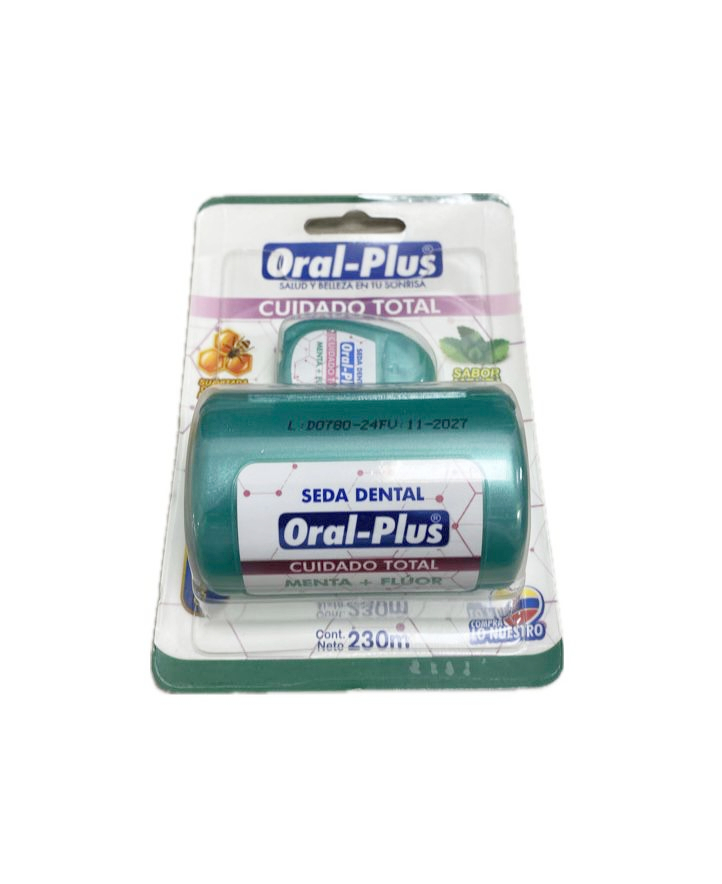 SEDA DENTAL MENTA+FLUOR 200 MT GRATIS 30MT CUIDADO TOTAL ORAL PLUS