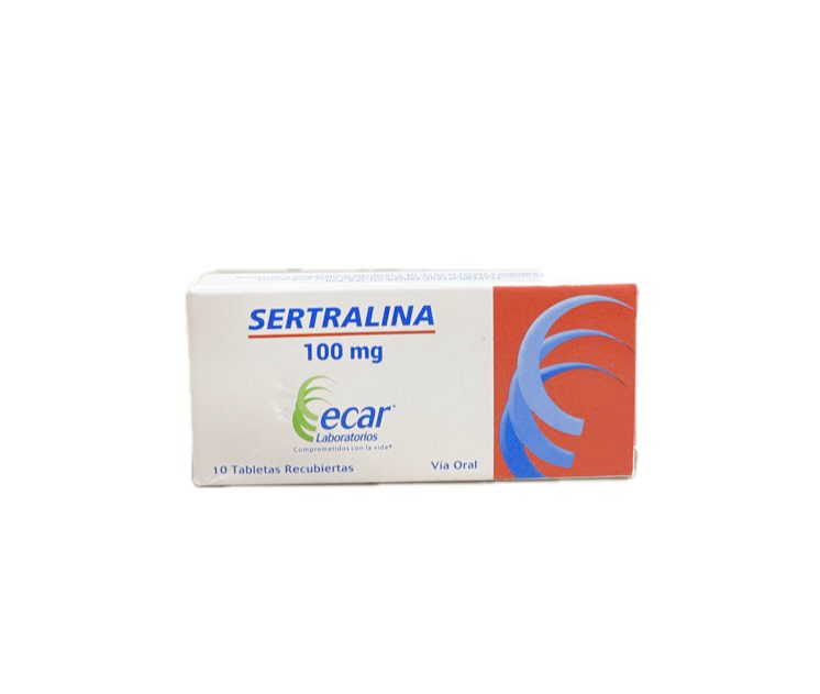 SERTRALINA 100 MG CAJA X 30 TABLETAS ECAR