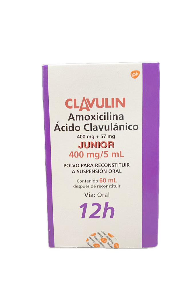 CLAVULIN JUNIOR SUSPENSION 400MG+57MG FRASCO X 60 ML
