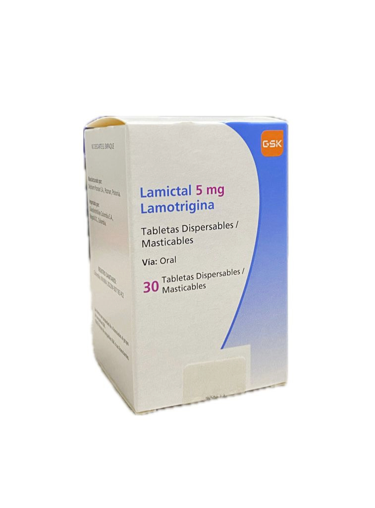 LAMICTAL 5 MG CAJA X 30 TABLETAS 