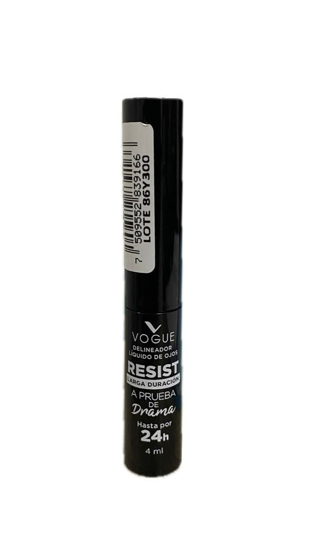 DELINEADOR DE OJOS LIQUIDO RESIST FRASCO X 4 ML VOGUE