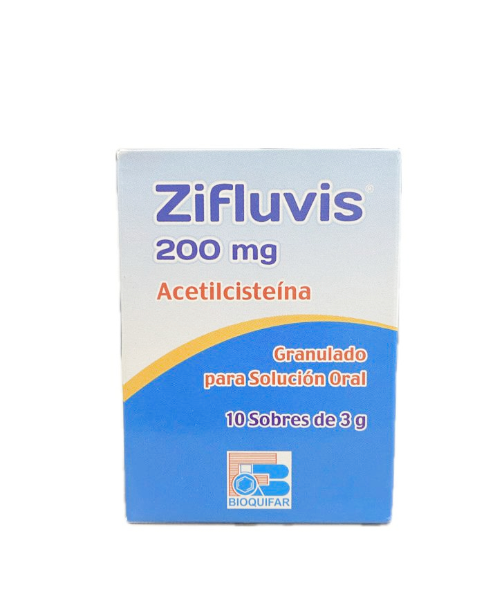 ZIFLUVIS 200 MG CAJA X 10 SOBRES GRANULADO DE 3 GR C/U 