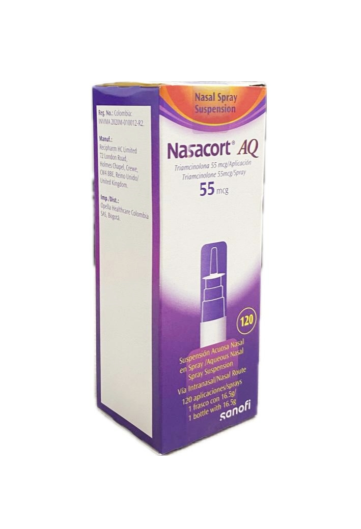 NASACORT-AQ SPRAY NASAL 55 MCG FRASCO X 120 DOSIS
