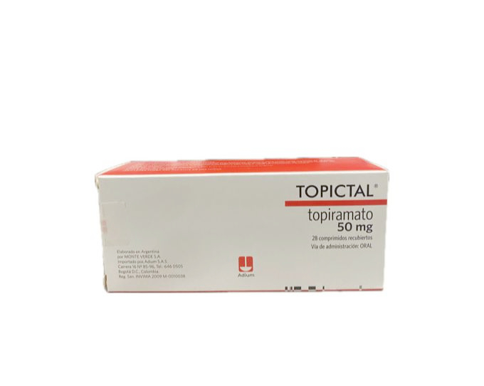 TOPICTAL 50 MG CAJA X 28 TABLETAS 