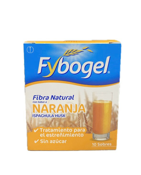 FYBOGEL FIBRA NATURAL SABOR NARANJA CAJA X 10 SOBRES
