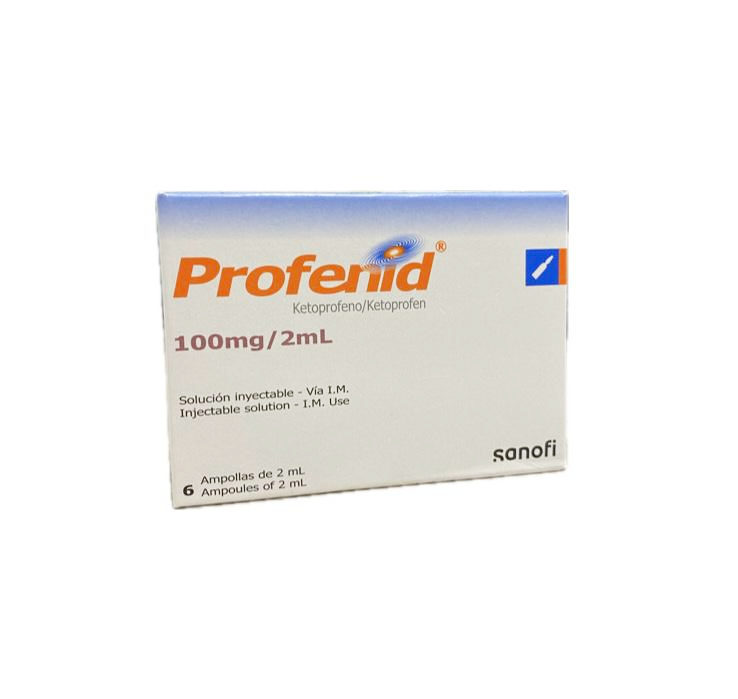 PROFENID 100MG/2ML CAJA X 6 AMPOLLAS 