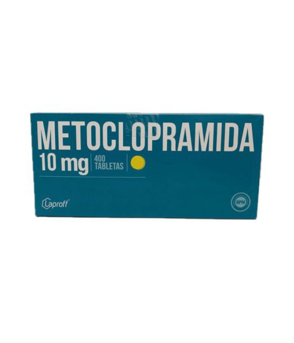 METOCLOPRAMIDA  LP 10 MG CAJA X 400 TABLETAS