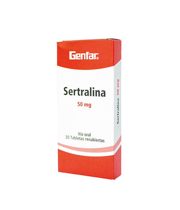 SERTRALINA 50 MG CAJA X 30 TABLETAS 