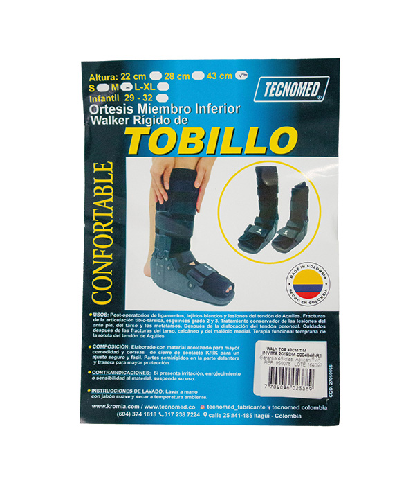 BOTA WALKER ORTESIS TOBILLO TALLA S