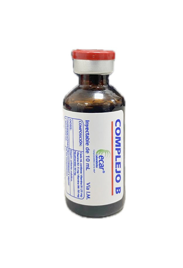 COMPLEJO-B INYECTABLE FRASCO X 10 ML ECAR 