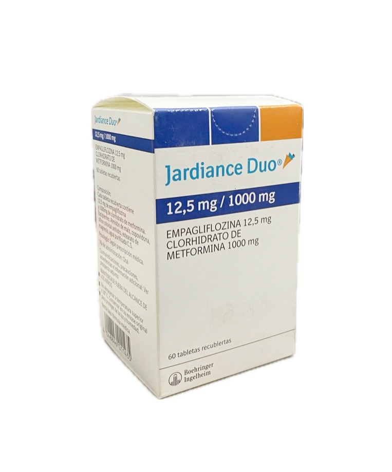 JARDIANCE DUO 12,5MG/1000 MG FRASCO X 60 TABLETAS 