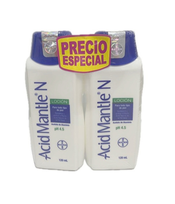 2 ACID MANTLE N LOCION FRASCO X 120 ML P.E